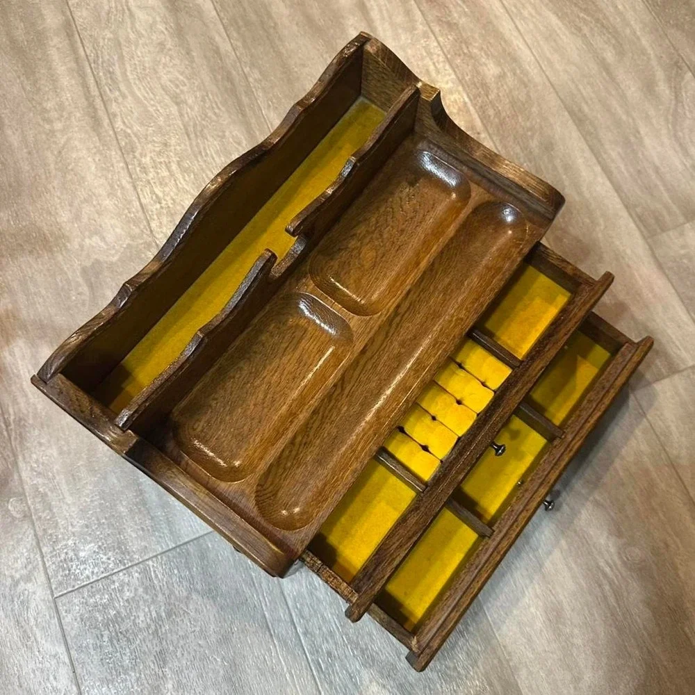 Mid-Century Modern wooden men's valet